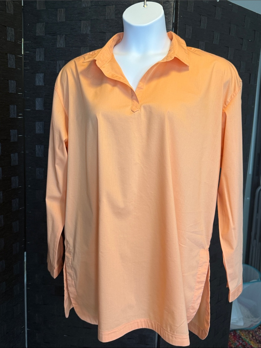 Columbia Long-Sleeve Popover Tunic - Peach